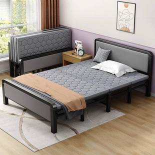 叠折床单人床12家用成人简易床双TNF人床1米5米宿舍出租房硬板床