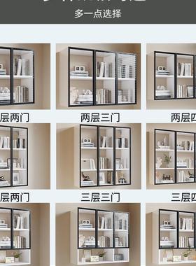 墙上实木GNN书柜书架挂2025新卧款简约家居室意防尘创收纳置物壁