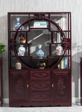澳洲酸木博古架实新中式多枝宝茶业木具展示架摆阁GWR件隔断现代