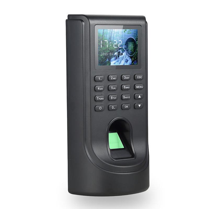 自M5屏指纹门B禁机电子动TML开门锁彩门系统指纹考勤门禁一体机