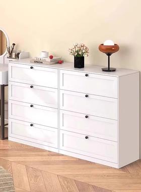 家金用钢抽斗柜属收纳柜卧室储物制床头边柜玄关DNR门厅装饰柜屉