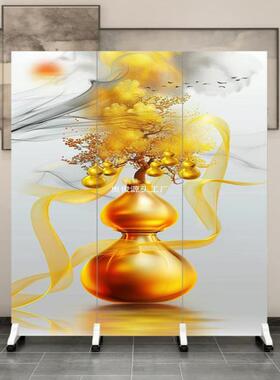 家用屏风隔断客厅FSQ卧室卫生间室进门口遮挡帘办公简易移中动式