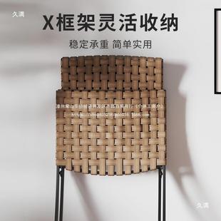 户外桌藤椅庭院椅阳台34681茶椅桌椅休闲布置区网红合一桌二子组