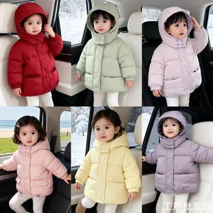 风外套加厚外套小童洋气棉衣 加厚男女童中小童冬季 m284冬季 短款