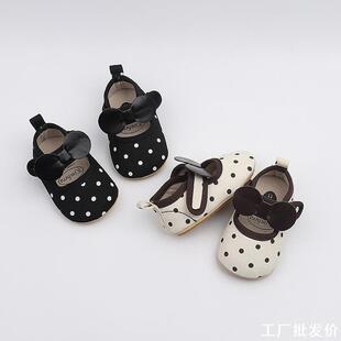 春季新款一岁女宝宝公主鞋软底6-12月婴儿透气舒适婴幼儿学步鞋