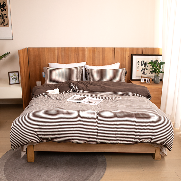 【大潘专属】天竺棉秋季羊毛被套暖柔系列简约 双人款  SJ-1142