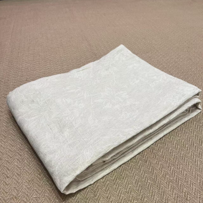 【雷哥来了】简约风棉麻提花床单 淡影系列ZHS0010