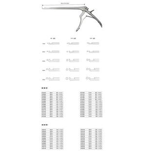 椎板咬骨钳22cm普通型110°刃宽3青牛器械