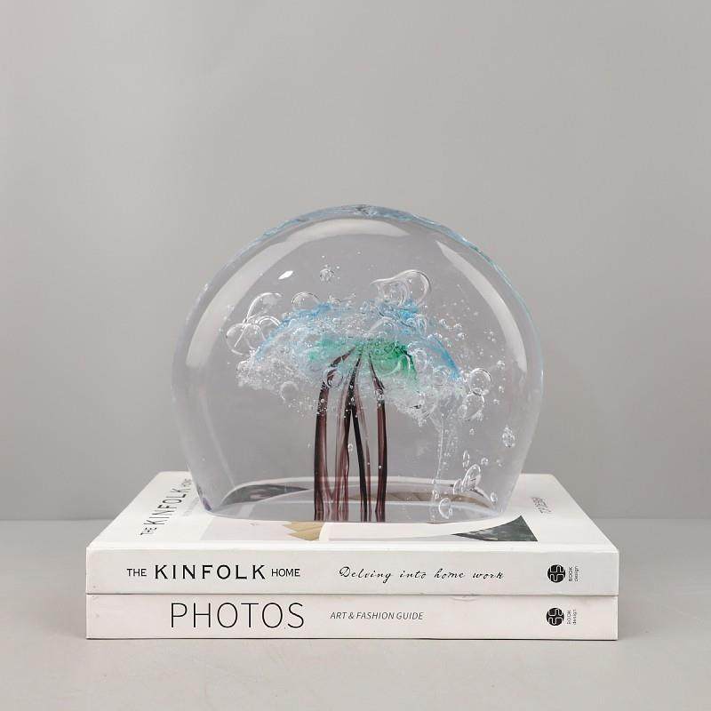 北欧创意琉璃常青树吉祥寓意装饰摆件玄关书房客厅电视柜家居饰品,纺织面料/辅料/配套,纺织机械配件,淘宝优惠券,粉丝福利购,淘宝优惠卷