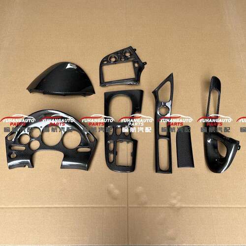 适用马自达RX7右驾内饰7件套门把手仪表多媒体圈排档盖替换件
