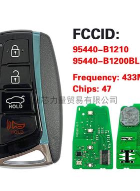 适用15-17年现代捷恩斯4键智能钥匙433MHz95440-B1210/B1200BL