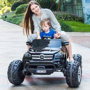 超大奔驰儿童电动汽车四轮四驱越野遥控婴儿小孩可坐大人玩具汽车