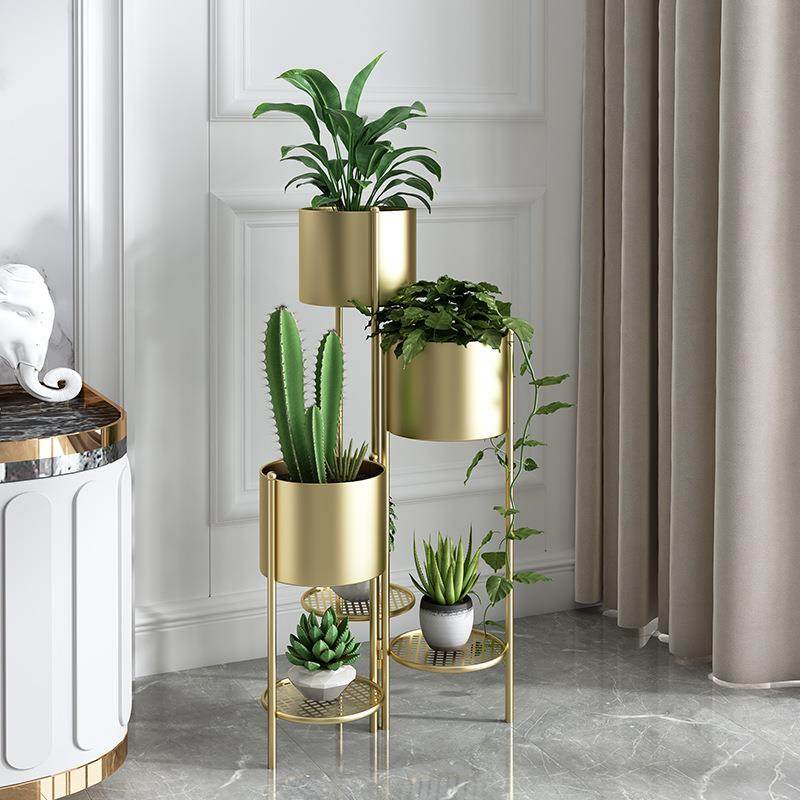 北欧多层绿萝花架室内客厅多肉绿植架子轻奢落地铁艺花盆架置物架,纺织面料/辅料/配套,纺织机械配件,淘宝优惠券,粉丝福利购,淘宝优惠卷