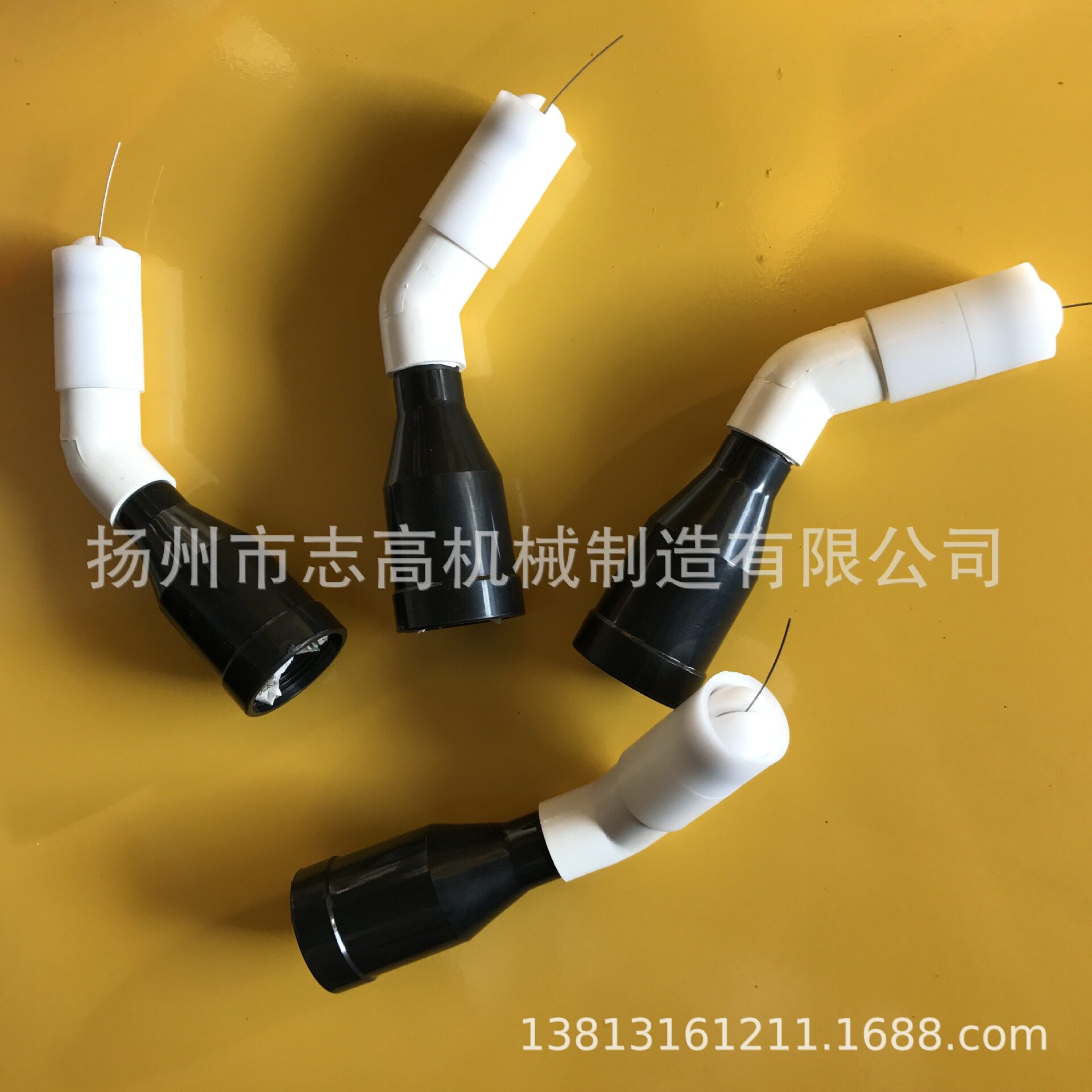 静电枪45度弯喷头喷枪配件喷塑机配件45度枪头非标设计制造