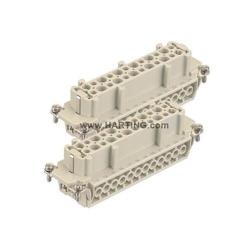 HARTING连接器09330242711母芯HAN-24E-F-s编号2425-48