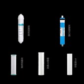 净水器精致PP棉芯后置活性炭滤芯五支套装 福能达FND ROB05橱下式