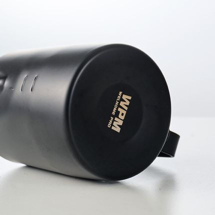 WPM惠家咖啡拉花缸杯304不锈钢打奶泡杯斜口压纹奶缸#21锥型嘴