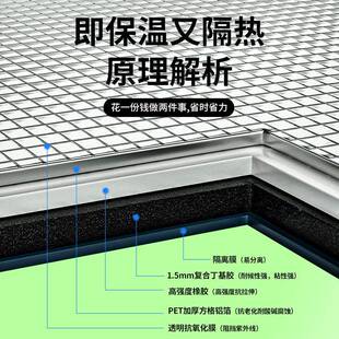 楼顶自820粘降管温隔热棉橡塑室水道隔音棉内铝箔铝膜森曼下遮阳