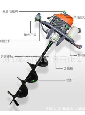 意大利MTL5地钻挖GSS坑机打桩机二1冲程汽油机种植机