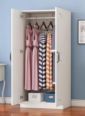 制IL两门挂衣柜木质家用易卧室出租房小户型定阳VEU欧台储物式简