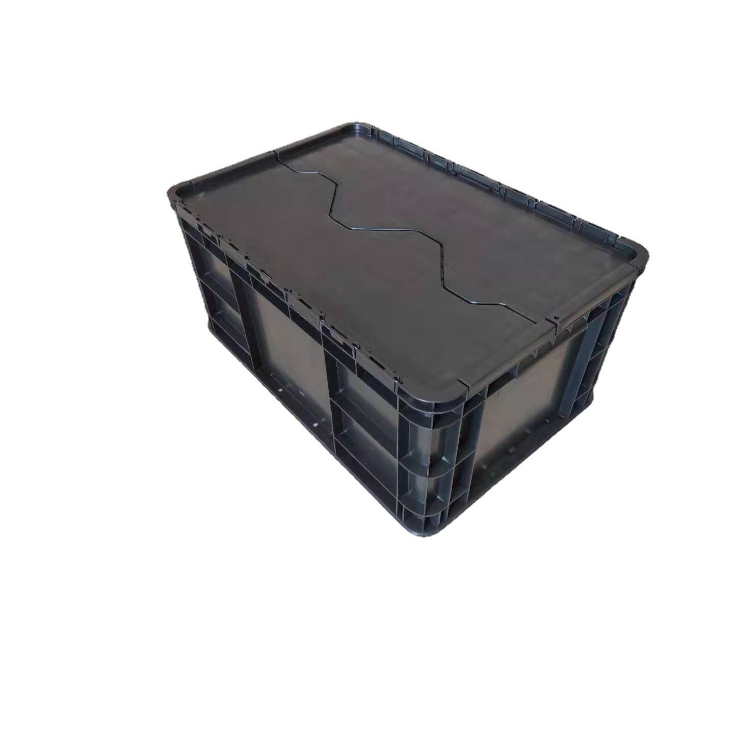 流6000ULD*40*280塑EU物箱灰色长方形汽配周转箱物流工业料PP中转