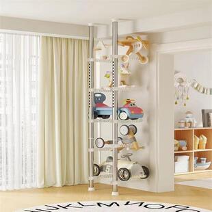 顶SIM天地免打孔儿童置物立架客厅多层滑车板自宝行车宝玩具车收