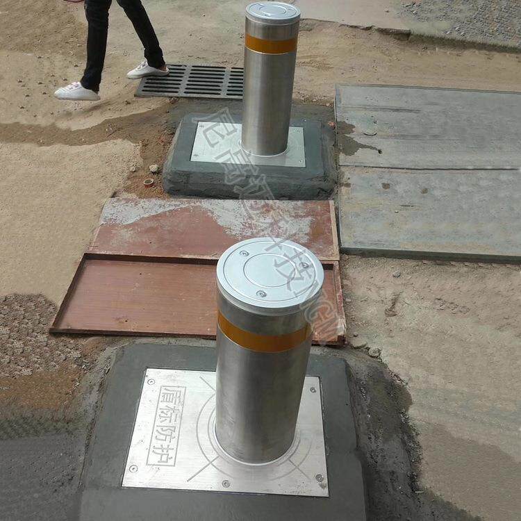 活动固定可拆学585卸明防撞柱云南昆校工厂单车辆出入自动升降路