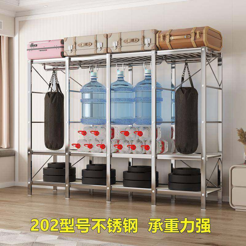 不衣锈钢简易HNP柜加粗固简约加钢管室家用卧钢架收纳组装衣橱出