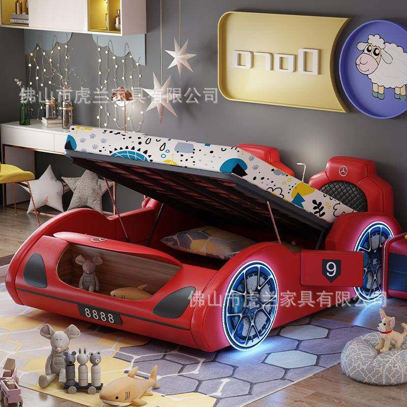 儿童床汽童车床儿床车车床跑车床8赛W032车男孩单人床1.2米1.M软 - 贝玛的小店75出品