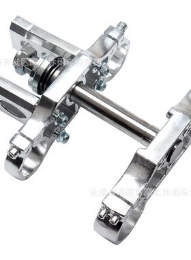 越野摩4托配件50125CC高赛5-48MM前倒置减震方向无器-上下连板压