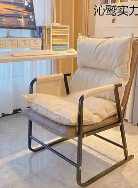 折叠椅宿午椅子学生舍懒人休椅办躺KNJ公室坐躺两用电脑椅休闲沙