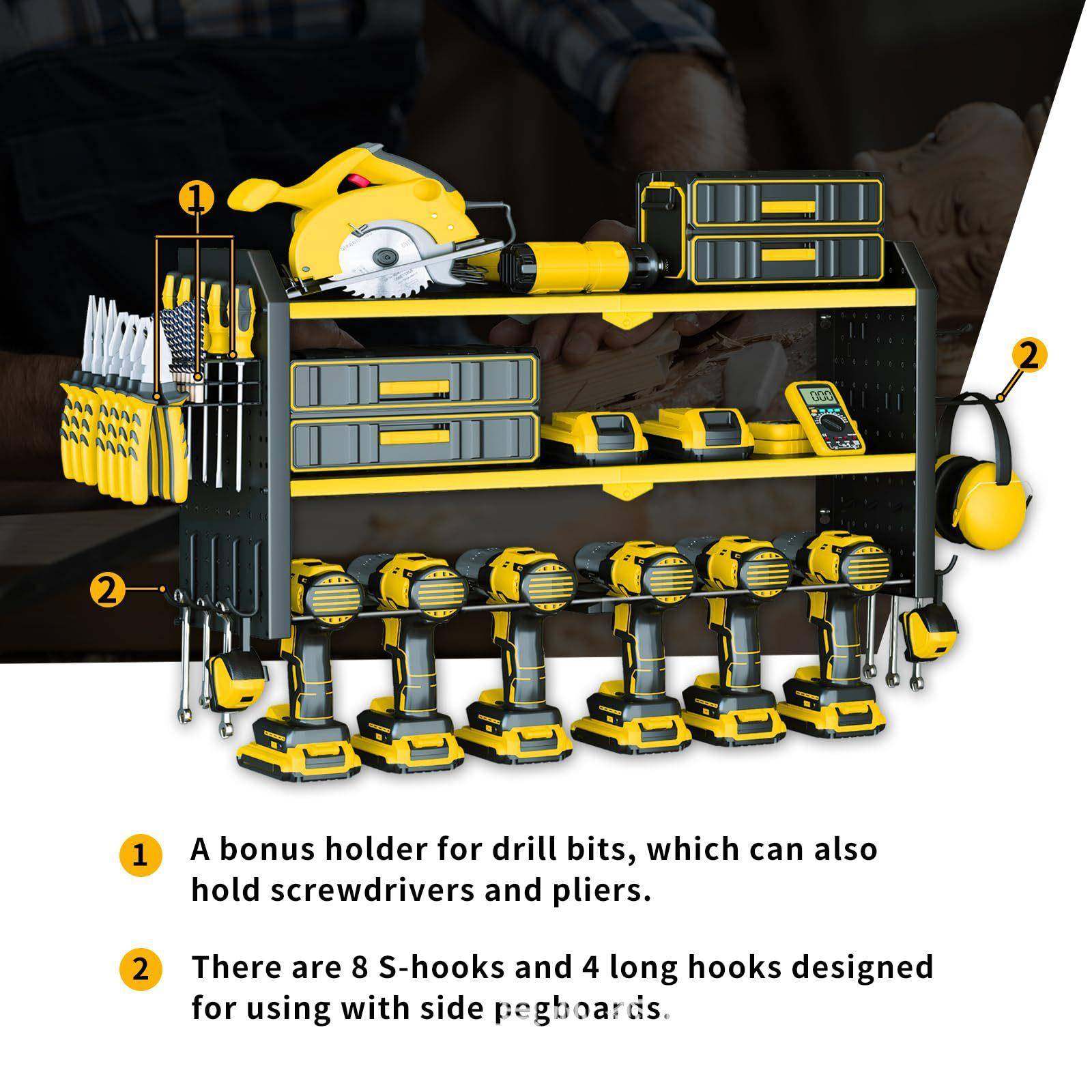 重电浮动工具型壁2205716挂式电动工具架收纳架手钻储物架金属五