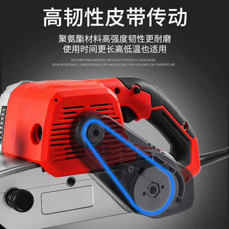 带3寸坦克家用打磨机木板砂机打磨抛光小型纸带手提式沙平面工级
