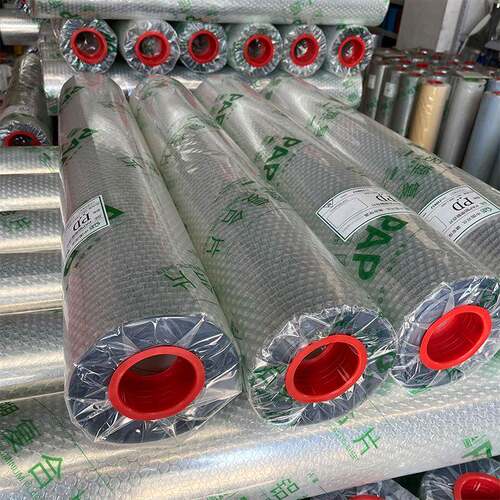 阻燃PP铝塑片阻燃外护箔层道外护保A温材料双面858管反射铝复合片
