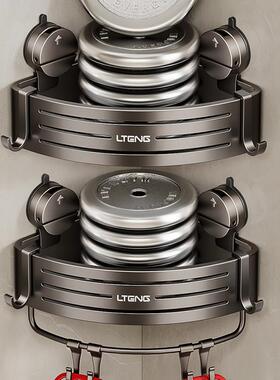 卫生间吸盘三角置物架JIE浴浴室免打孔室厕墙所上太洗漱台空铝收