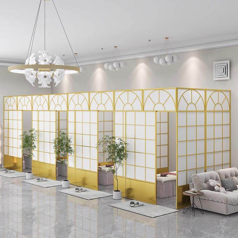 美容院屏风隔断墙办公室养生馆铁艺隔板客厅隔出房间LFEU型遮挡帘,机械设备,其他机械设备,淘宝优惠券,粉丝福利购,淘宝优惠卷