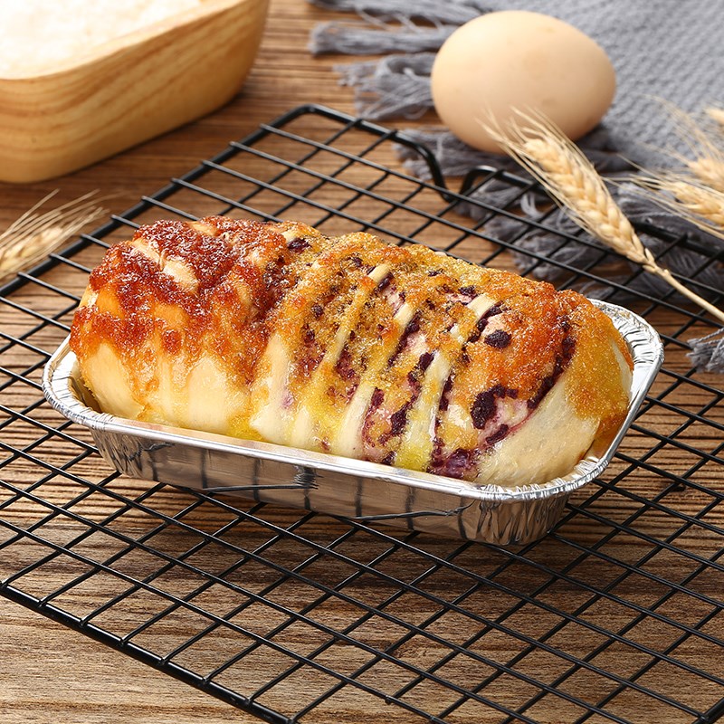 面包吐司锡纸盒烤箱空气炸锅家用铝箔模具专用食物食品托盘耐高温图片