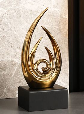 酒店餐桌边柜中间高档装饰品奶茶店铺桌面小招财摆件办公室工艺品