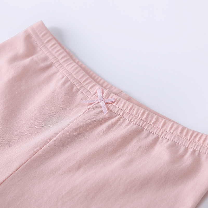 女童安全裤夏季打底裤双层加档内裤中大童女孩三分纯棉防走光薄款