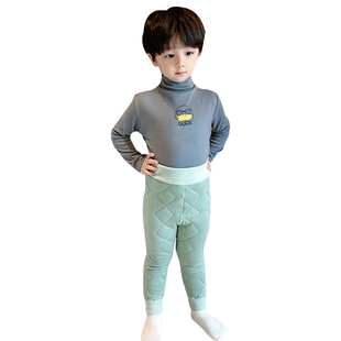 蚕丝男童棉裤 内穿羊毛裤 女大童小学生校服神器加绒冬裤 儿童保暖裤