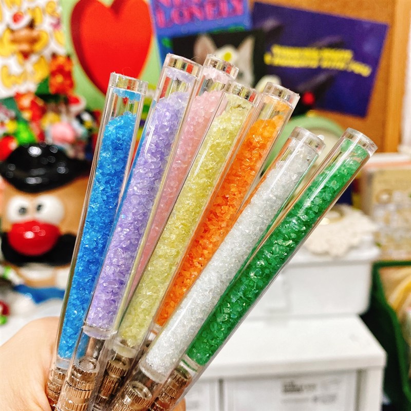 咸咸手作 碎石笔刀手账开箱美工刀无流沙油 可替换刀片