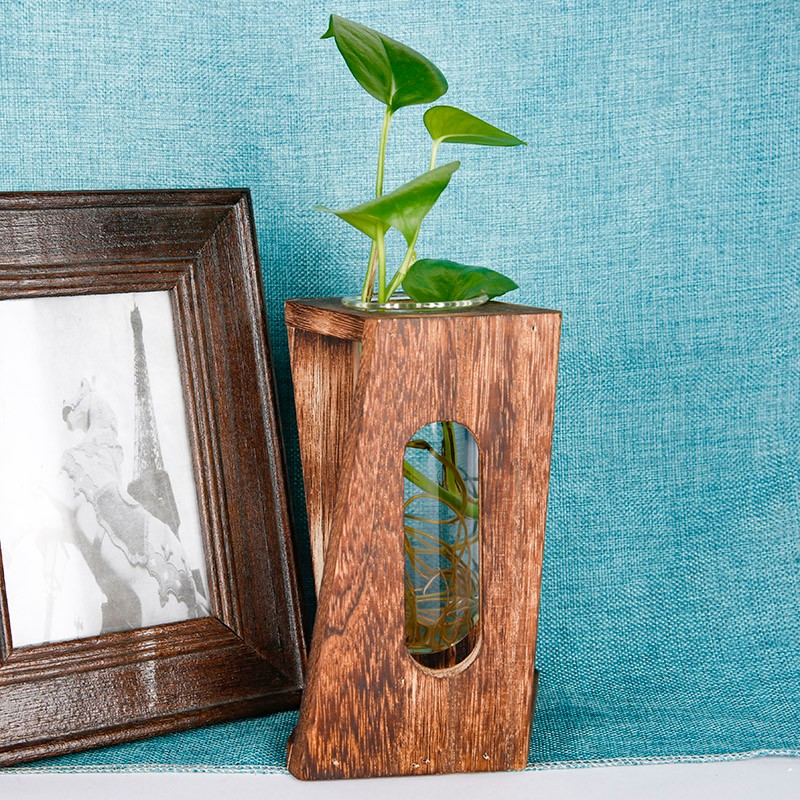 创意简约立体水培试管花瓶客厅插花桌面水养花瓶干花家居饰品摆件