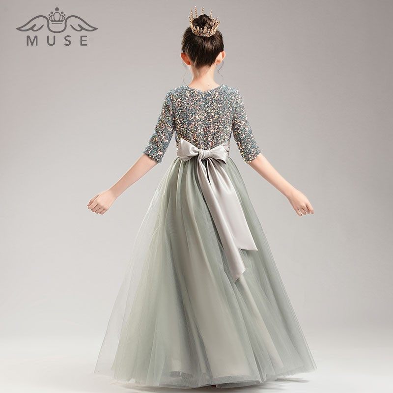 儿童主持人礼服女钢琴演奏礼服女大童礼服晚礼服公主裙中长袖新款,童装/婴儿装/亲子装,儿童礼服,淘宝优惠券,粉丝福利购,淘宝优惠卷