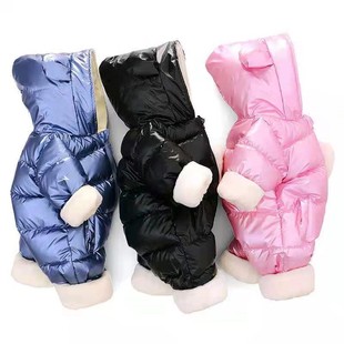 婴儿连体衣加厚1一岁半2周岁多男童女孩宝宝冬装套装秋羽绒棉衣服