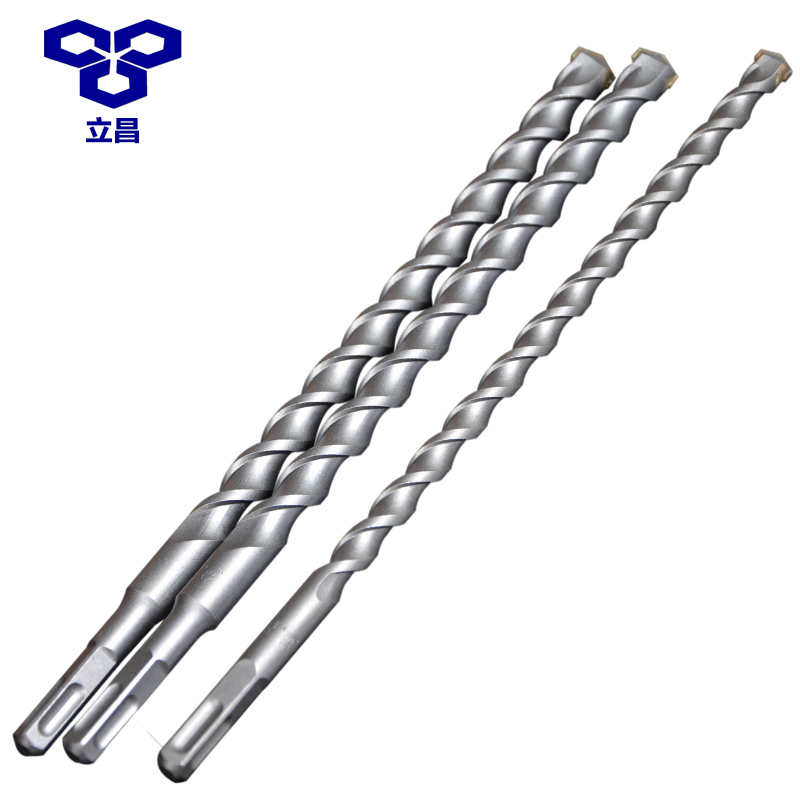 立昌工具电锤钻头冲击钻头方柄四坑穿墙钻头砖墙混凝土钻头350MM