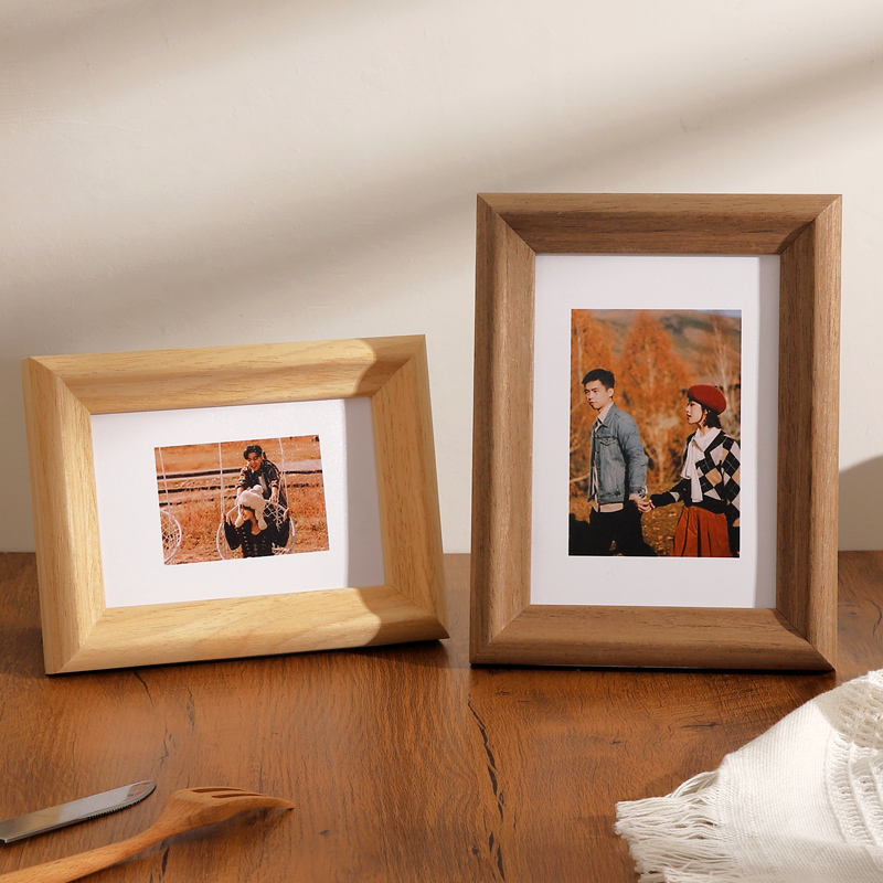 相框摆台照片定制打印做成相册框6寸7寸8寸10寸实木挂墙简约框架