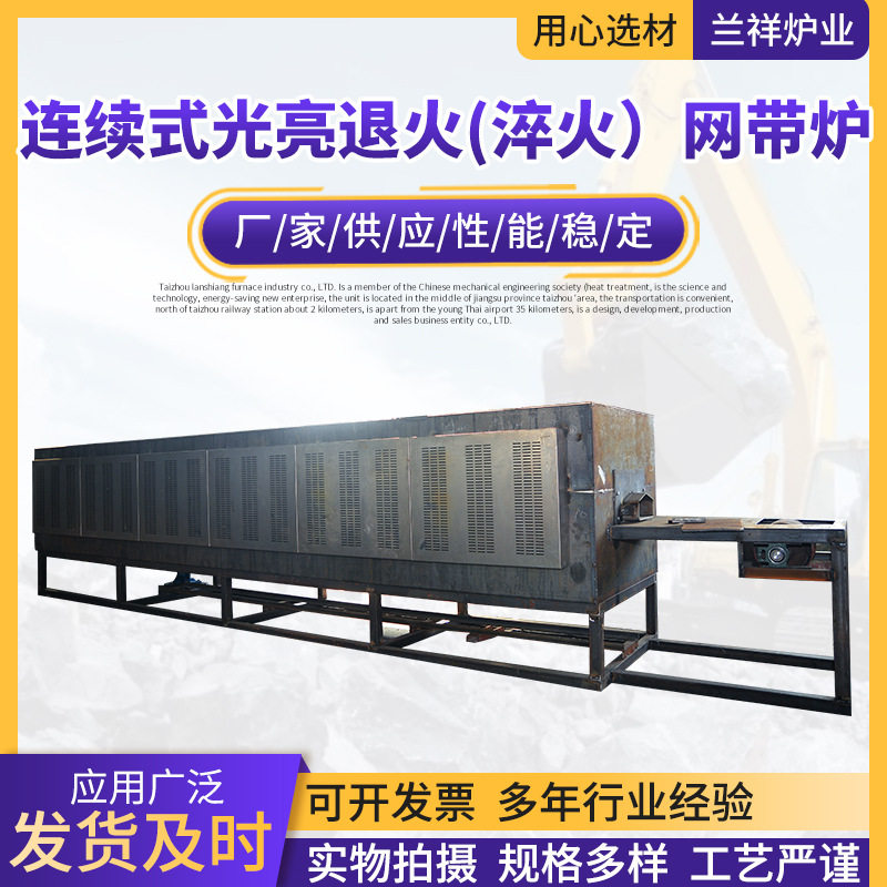 托辊式网带炉淬火退火炉网带加热炉连续式网带回火炉
