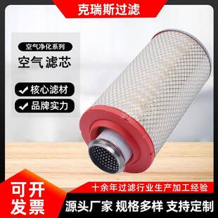 克瑞斯空压机三滤空气滤芯净化空气净化器过滤网无尘压缩机滤芯