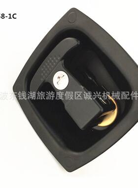 工程车平面锁MS858-1C厢式汽车方锁集装箱面板锁房车拖车门
