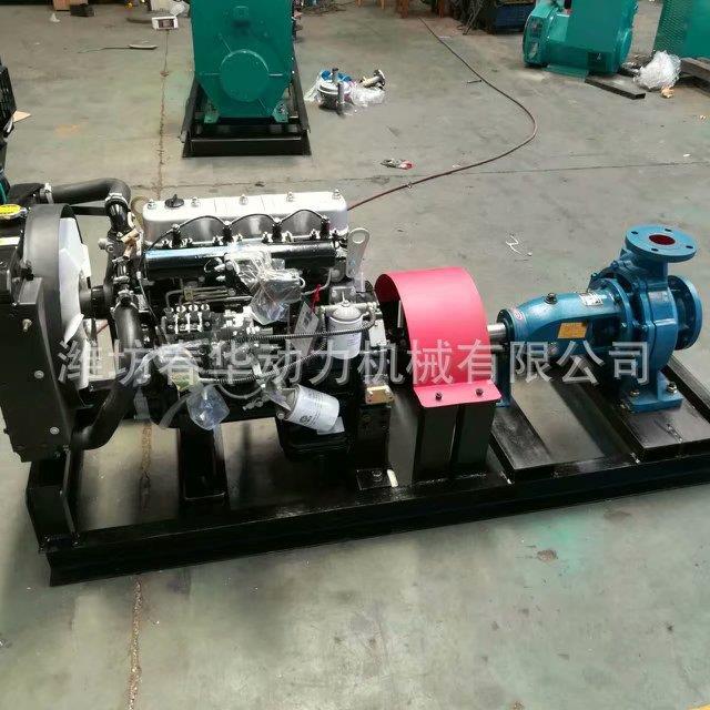 潍柴里卡多40KW柴油机抽沙泵水泵机组抽沙厂专用离心水泵